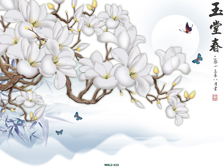 Hoa ngọc lan 3D MHL2-123